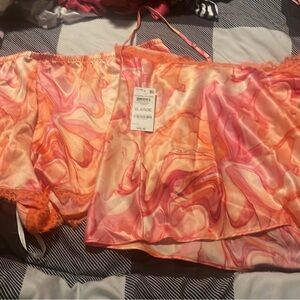 Women's Swirl Print Camisole and Shorts Set